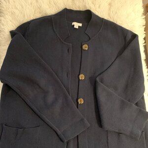 J.Jill Navy Cardigan